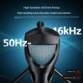 New Desktop Upright USB Condenser Microphone Gaming Microphone RGB Computer Cell Phone Microphone Simple Live Mic.