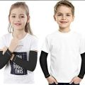 Kids Arm Sleeves Sun protection cooling arm for 3_12 years boys and girls. 