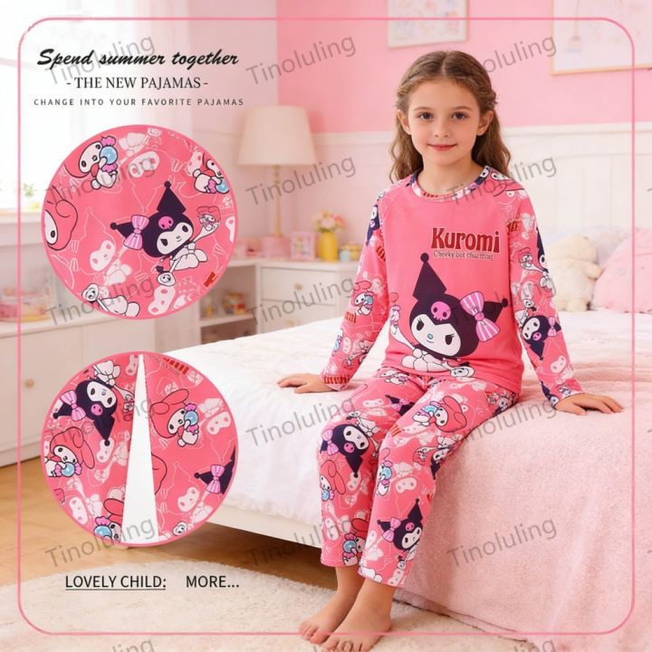 Kids%20Pajamas%20for%20Girls%20Sets%20Hello%20Kitty%20Kuromi%20Spring%20Autumn%20Long%20Sleeve%20Pijamas%20Toddler%20Girl%20Nightsuits%20Children's%20Clothing%20Set%20-%20Image%203