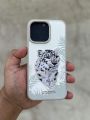 100% original polo Santa Barbara savanna series snow leopard panther tiger lion case in genuine leather and 3d embroidery for iPhone 15 series casemart. 