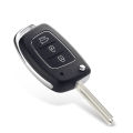 Dandkey 3 Buttons Flip Remote Car Key Case For Hyundai Solaris Verna ELANTRA Santa Fe i10 i20 i30 i35 i40 IX35 IX45 Key Shell.