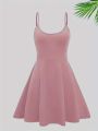 New Casual and Fashionable Women's Suspender Dress in Summer and Autumn. 