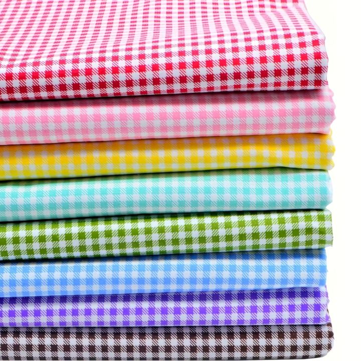 8pcs%20Fat%20Quarters%20plaid/polka%20dot%20patchwork%20fabric%20bundles,%20used%20for%20sewing%20processes%20and%20hand%20DIY%20projects%20as%20quilted%20fabrics%20-%20Image%203