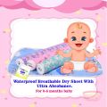 New Born Baby Plastic Waterproof Sheets Mats (Multi Colour)Big Size. 