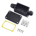 IP66 Waterproof Junction Box 2 Way 3 Way 3mm-6.5mm Cable Connector Sealed Retardant Electrical Outdoor Waterproof Box. 