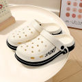 Men Women Sport Clogs Breathable Hole Slippers Thick Platform EVA Garden Shoes Non-Slip Outdoor Beach Sandals Indoor Home Slides.