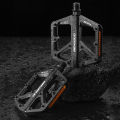 Double DU Bearing Ultralight Bike Pedals with Reflector Mountain Road Bike Flat Pedals Bicycle Platform Pedals for Night Riding. 