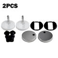 2Pcs Toilet Seat Fixings For Most Standard Toilet Seats With Top Fix Hinge Release Quick Install Toilet Kit.