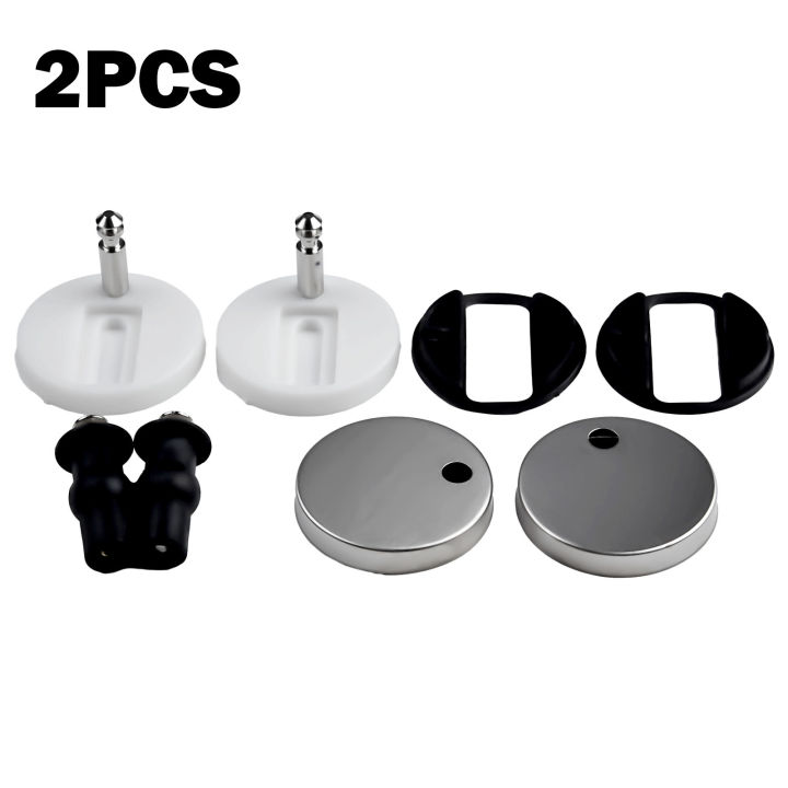 2Pcs Toilet Seat Fixings For Most Standard Toilet Seats With Top Fix Hinge Release Quick Install Toilet Kit