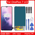 AMOLED For OnePlus 7 LCD Display Touch Screen Digitizer Panel Assembly For OnePlus 6 A6000 A6003 A6010 A6013 LCD Replacement. 