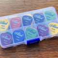 Multicolor ABS Premium Plastic Bass Ukulele Acoustic Electric Guitar Picks 0.58 0.71 0.81 0.96 1.20 1.50mm Thickness.