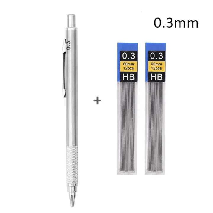 0.3%200.5%200.7%200.9%201.3%202.0%20mm%20Metal%20Mechanical%20Pencil%20with%20Leads%20Art%20Drawing%20Painting%20Sketch%20Painting%20School%20Writing%20Art%20Supplies%20-%20Image%207