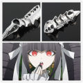 Danganronpa Finger Bone Ring Dangan Ronpa Gothic Celestia Ludenberg Punk Finger Rings Classic Hot Halloween Cosplay Props. 