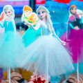 Disney Princess Cake Decoration Frozen Cake Cupcake Toppers Cake Flag for Baby Shower Happy Birthday Supplies Party Cake Decor. 