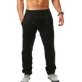 New Men's Summer Casual Vacation Long Pants Men Breathable Lightweight Solid Color Pants Loose Streetwear Sweatpants Male. 