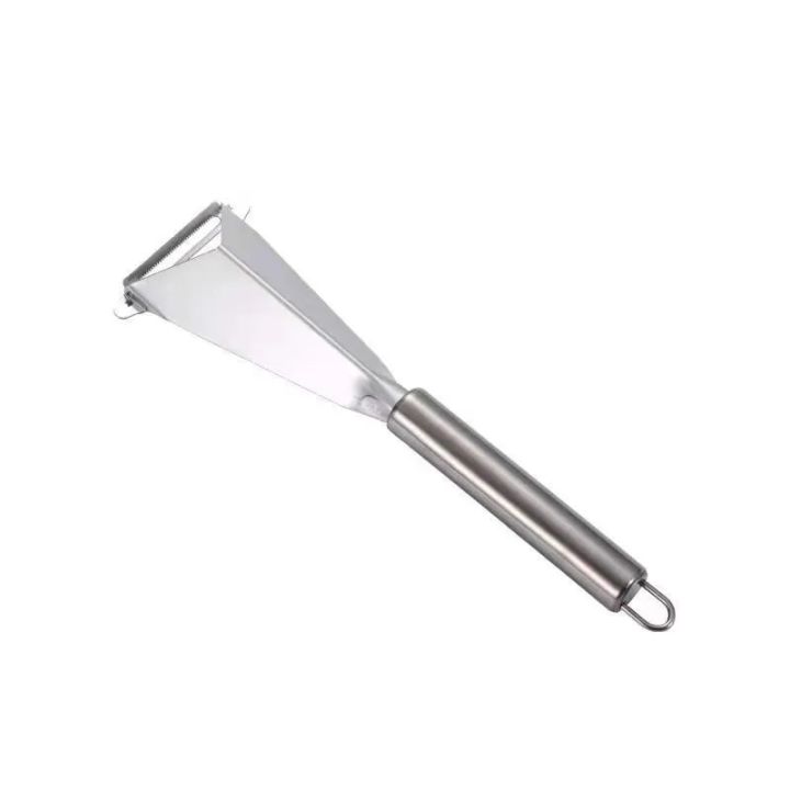 Stainless Steel Fruit Carving Knife Triangle Vegetable Fruit Slicer Push Planer Knife Carrots Peeler Non-slip Carving Blade Tool