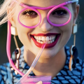 1/8pcs Funny Straw Glasses Soft PVC Glasses Flexible Drinking Straws Kids Party Supplies Bar Supplies Creativity Toy Kids.