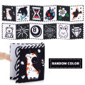 High Contrast Black and White Baby Book - Touch and Feel Crinkle Sensory Toy - Visual Stimulation Interactive Toys for Infant.