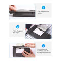 Mini Paper Trimmer Guillotine Cutter 6 Inch (160mm) Cut Length Desktop Paper Cutting Machine with Security Cutter Head for Craft. 