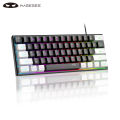 MageGee TS91 60% Compact Wired Keyboard 61 Keys RGB Backlight Small Portable Office Computer Membrane Keyboard For Windows PC. 