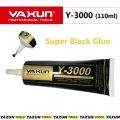 Yaxun Y-3000 110ml Glue Multipurpose Adhesive Black Glue Sealant Clear Fabric, Mobile Phone Screen Repair, DIY Jewelry, Art and Resin Crafts, Bag Decoration. 
