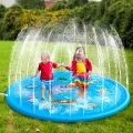 Children Play Spray Mat 100cm Beach Inflatable Water Sprinkler Pad Outdoor Game Toy Lawn Swimming Pool Mat Kids Toys. 