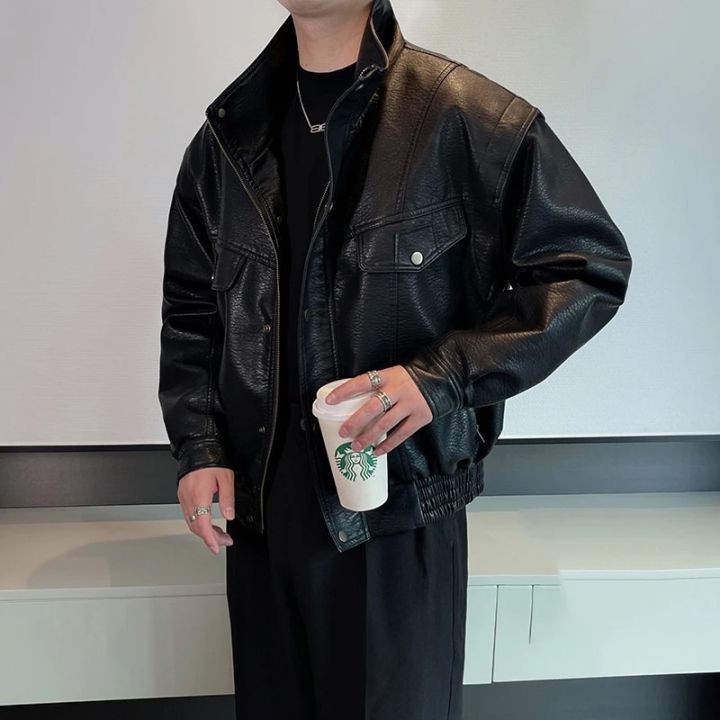 合皮vintage single riders stand jacket Y'2 Leather PR-64 Vintage Horsehide Single Riders Leather
