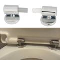 Toilet Soft Close Hinges Seat Hinge Replacement Traditional Contemporary Toilet Lid Hinges Fixing Connector Bathroom Accessories. 