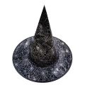 Witch Hat, Halloween Decoration Supplies, Witch Hat for Kids and Adults, Prom Dress, Magic Mesh Wizard Hat for Party. 