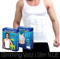 Slim n Lift Body Shaper Vest for Men (Black /White). 