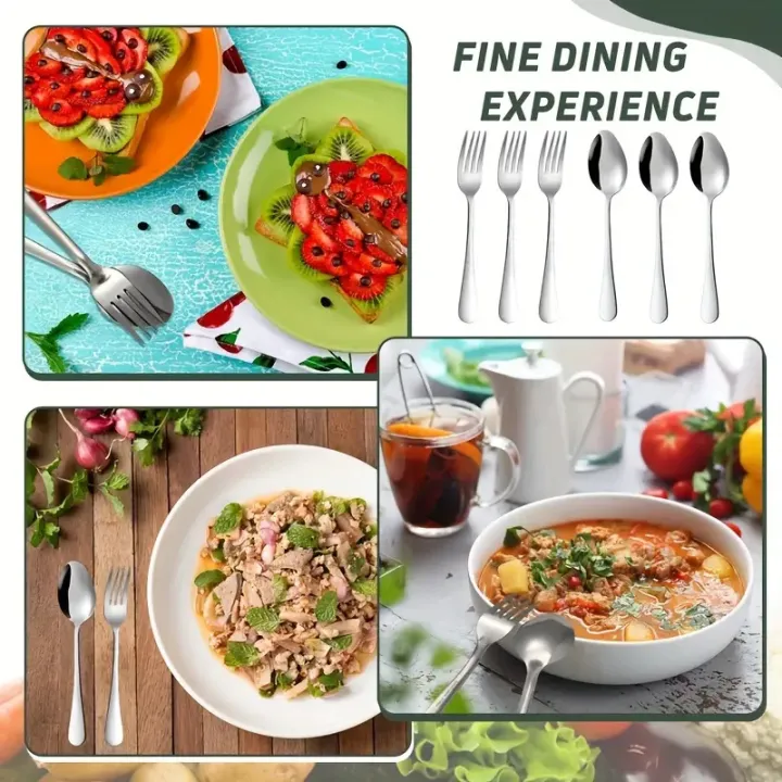 16pcs%20Stainless%20Steel%20Tableware%20Fork%20and%20Spoon%20Set,%20Economy%20Set%20Fork%20and%20Spoon,%20Suitable%20for%20Restaurants,%20Parties%20and%20Families%20-%20Image%204
