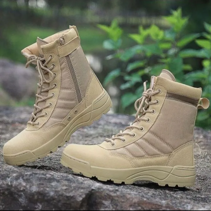 Tactical%20Boots%20Combat%20Swat%20and%20Tactical%20Shoes%20Camel%20/%20Khaki%20Long%20Shoes,%20Swat%20Original%20Hiking,%20army%20long%20Duty%20Boot%20-%20Image%209