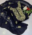 Lawn Collection Gotta Work Handmade Chiffon Dupatta Trouser Plain 3 Piece Suit. 
