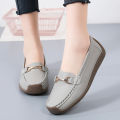Vulcanize Women Shoes Flats Leather Moccasins Sneakers Designer Shoes for Women Slip-on Loafers Female Boat Shoes Big Size 43.