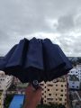 High Quality Auto-Folding Wooden Handle Umbrella 12-Rib
Reinforced Dual-Use Windproof Large Sun Rain
Umbrella Men and Women. 