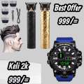 2pcs Set Pack 999/= T9 Trimmer And Fashion Men Watch. 