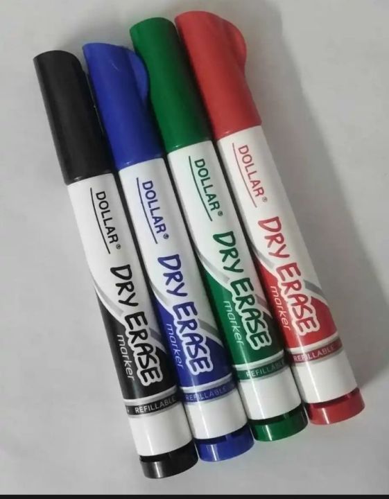Dollar white board marker dry erasers Pack of 04 in multicolour