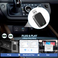Mini Wireless CarPlay & Android Auto Adapter – Plug & Play Dongle, Convert Wired to Wireless, USB-A/C, Compatible with 2016+ Car. 