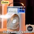 Large Size Mini Mist Cooling Portable Air Conditioner Fan Household Hydrocooling Water mist Cooler Portable Air Adjustment For Office 3 Speed Fan & Mist. 