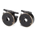 Machined Brass Steering Knuckle and Rear Axle Tube Cap Weights for Vanquish H10 Optic Lowering Center of Gravity Upgrades. 