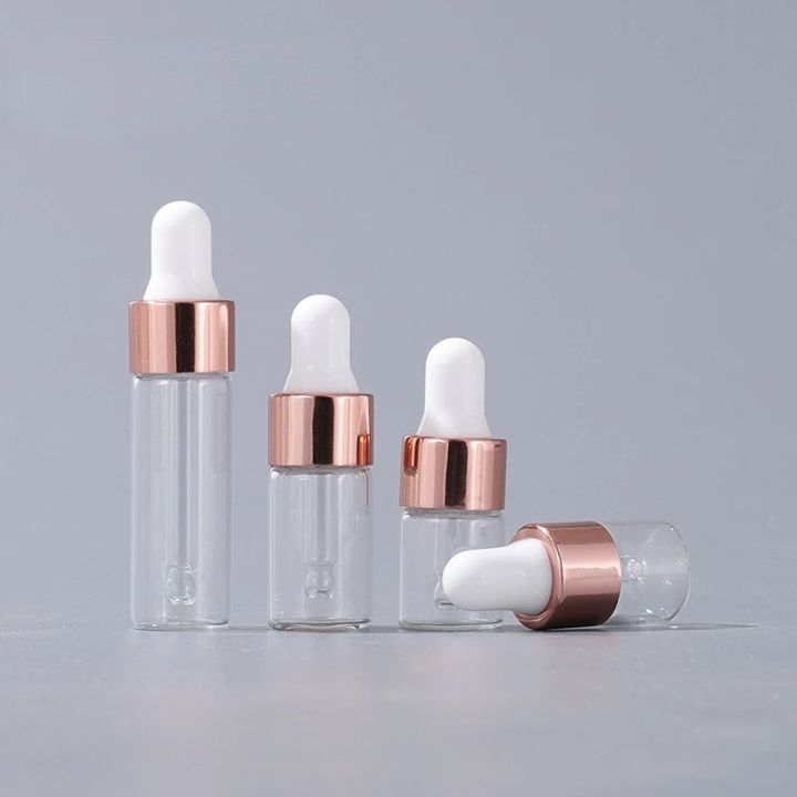 10/20pcs%20Mini%20Dropper%20Bottles%20Glass%20Empty%20Essential%20Oil%20Aromatherapy%20Bottles%20Rose%20Gold%20Cap%20Pipettes%20Bottles%201ml%202ml%203ml%205ml%20-%20Image%203