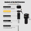 X-TIGER Bicycle Bell 80dB Clear Loud MTB Road bike bell Compact Lightweight Bar end bell for road Bike horn bike accessories. 