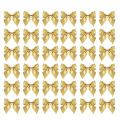 12/24/36Pcs Christmas Decoration Bow Red Gold Xmas Tree Bowknot Pendant Ornaments for Home Decor Navidad New Year Party .