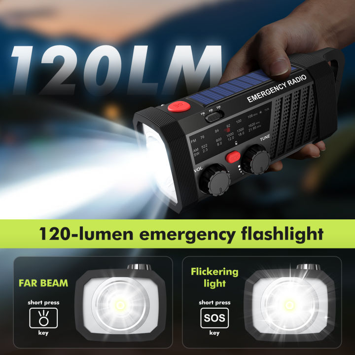 Emergency%20Radio%20with%20SOS%20Alarm,%20AM/FM/SW%20&%20Flashlight.%202000mAh%20Battery%20&%20Solar/Hand%20Crank%20Charging%20for%20Outdoor%20Survival.%20-%20Image%203