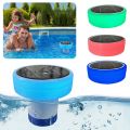 Solar Pool Ionizer Light Up Chlorine Holder 7 Colors Pool Water Clarifier Adjustable Chemical Delivery for Pool Spa Hot Tub. 
