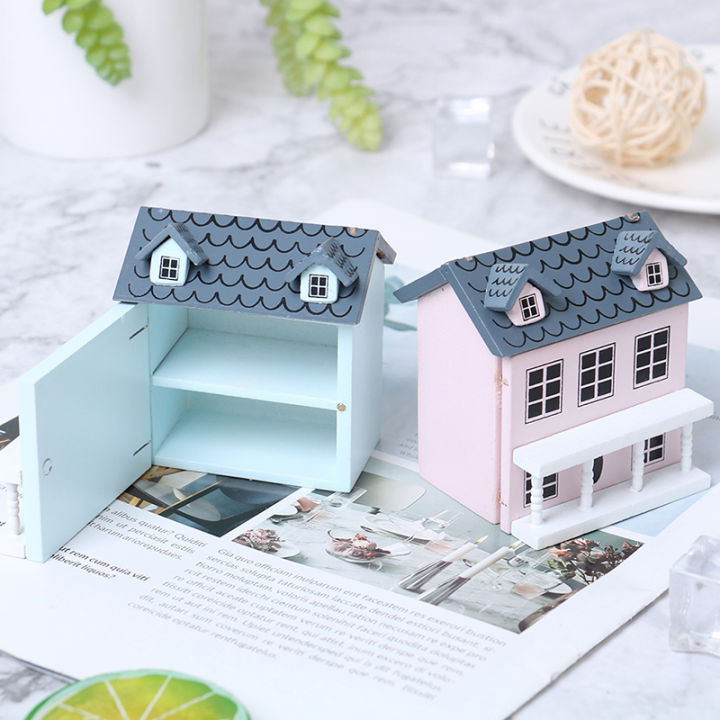 1:12%20Dollhouse%20Miniature%20Wooden%20Little%20House%20Model%20Lovely%20Villa%20Doll%20House%20Decor%20-%20Image%206