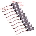 New 10/20pcs Carbon Brushes Wire Leads Generator Generic Electric Motor Brush Replacement 4.5 x 6.5 x 20mm.