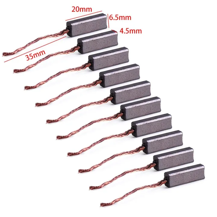 New%2010/20pcs%20Carbon%20Brushes%20Wire%20Leads%20Generator%20Generic%20Electric%20Motor%20Brush%20Replacement%204.5%20x%206.5%20x%2020mm%20-%20Image%206