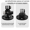 Wall Mount 1/4 3/8 M6 Thread Fixed Plate 17mm Ball Head Adapter for  Camping Light Stand Projector Holder Monitor Bracket. 