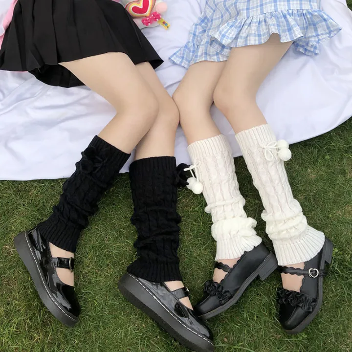 Japanese%20Style%20Winter%20Warm%20Socks%20Lolita%20Warm%20Leg%20Knitted%20Socks%20%20Wool%20Ball%20Knitted%20Foot%20Covers%20Leg%20Warmers%20With%20Balls%20For%20Women%20-%20Image%202